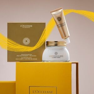 L'OCCITANE Advanced Immortelle Shea Pro-Youth Body + Neck Duo Luxe Gift Set
